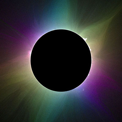 Image of the eclipsed Sun from the Citizen Continental-America Telescope Eclipse (CATE)